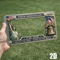 250th Anniversary Commemorative License Plate Frame,United States 250 Year American Car Plate Frame, License Plates Holder,250 Anniversary USA Car Tag Cover,Aluminum LicensePlateFrame Fits Standard
