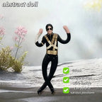 Michael Jackson Role-Playing Prop Doll, Plush Toy, Room Decor, Abstract Jointed Figure, Gift Item, Trendy Character Accessory