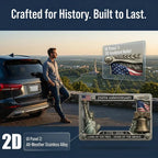 250th Anniversary Commemorative License Plate Frame,United States 250 Year American Car Plate Frame, License Plates Holder,250 Anniversary USA Car Tag Cover,Aluminum LicensePlateFrame Fits Standard